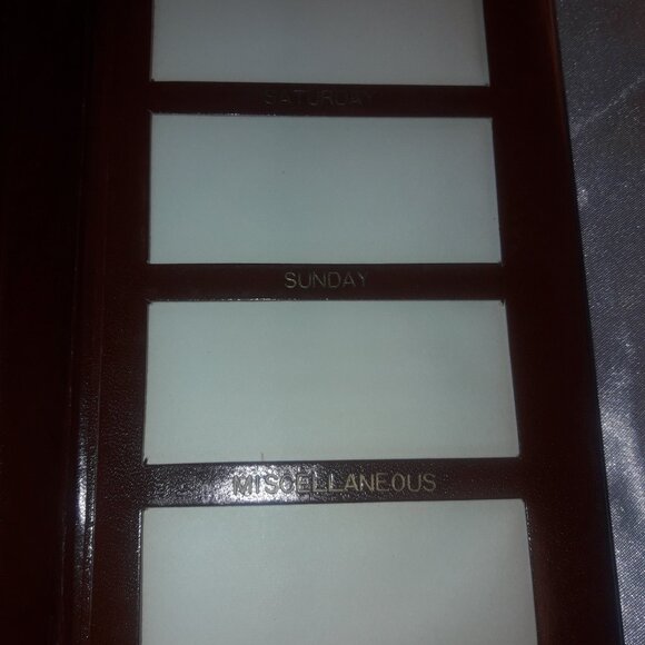 Vintage Leather Daily Planner Organizer Diary Address Book Embossed Lion 50s - Picture 6 of 12